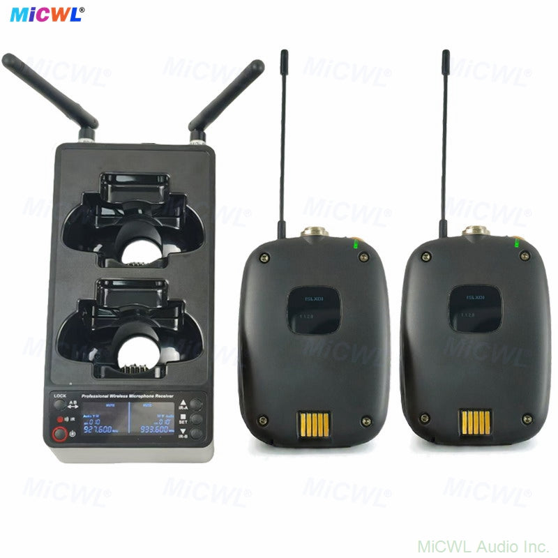 Rechargeable SLXD24 Beta58 Dual Handheld Digital Wireless Microphone System UHF Mic for Stage Performance, Karaoke, Party & Live Events Lapel Headset Bodypack Charging