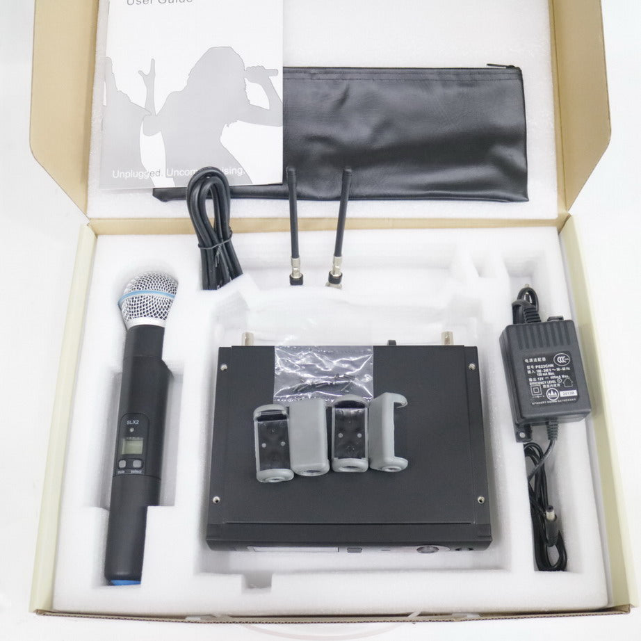 SLX24 Wireless Microphone System SLX4 Receiver SLX2 Beta58 Handheld Set