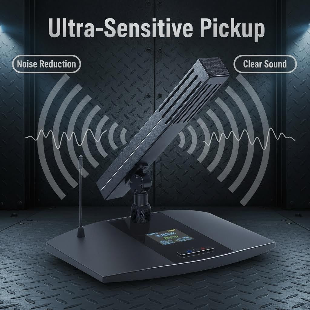 MiCWL Rechargeable Digital Wireless Conference Microphone – High-Sensitivity Desktop Mic for Meetings, USB-C Charging, Long Battery Life, Ideal for Government & Corporate Conference Rooms (Small/Medium/Large)