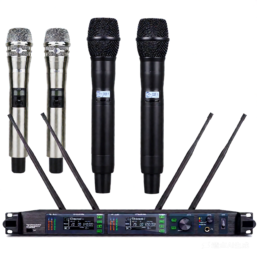 ULXD4-LED Professional 200-Channel UHF Digital Wireless Microphone System with Dual KSM9 Handheld Mics (or Silver KSM8 Option) – Long Range, Anti-Interference, Encrypted for Stage, DJ, Karaoke, Church, School Speech