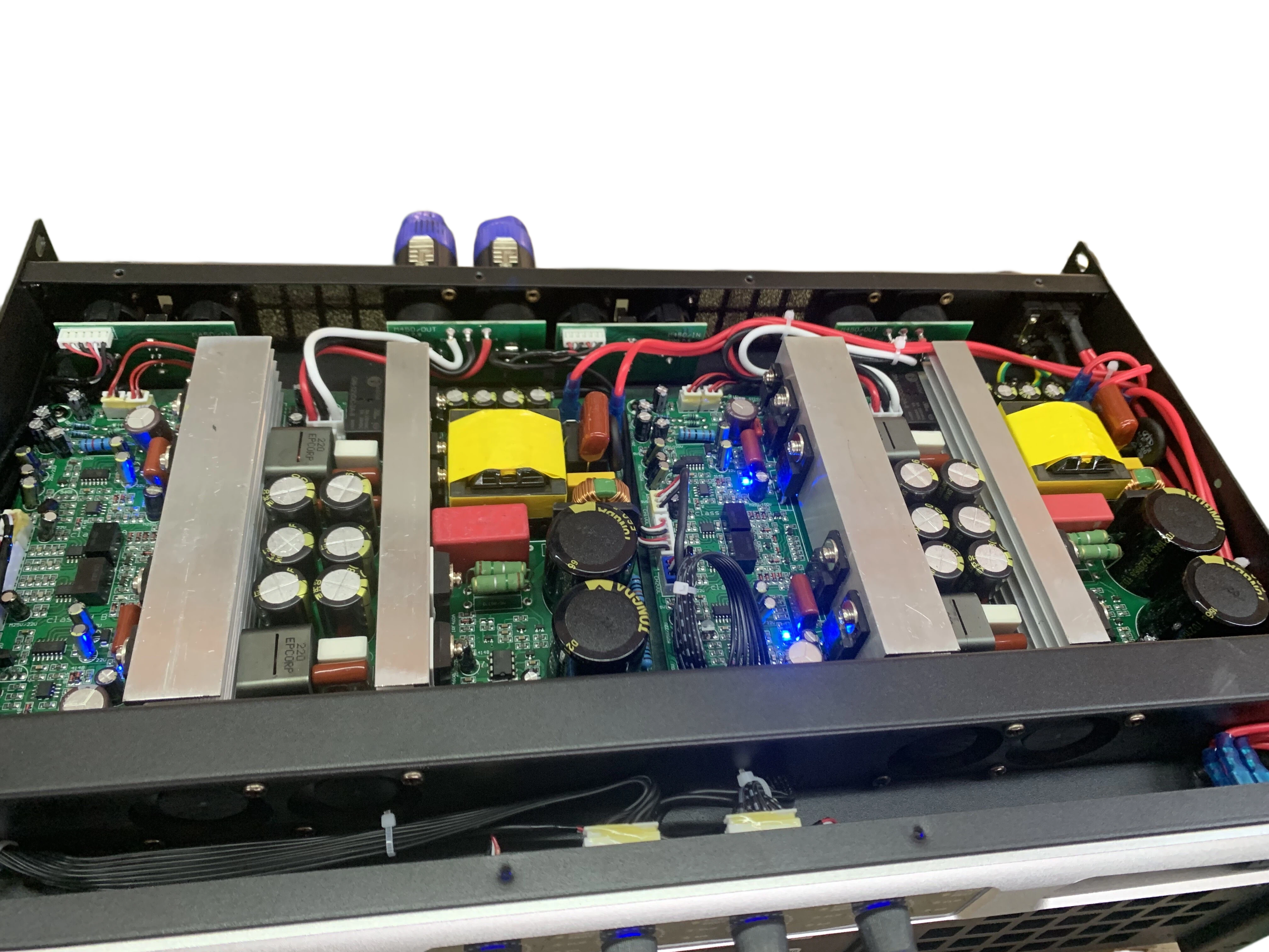 Professional 4-Channel Power Amplifier - 8500W Peak (3200W RMS Total @8Ω), 1U Rack Mount Amp for Concert, Stadium, Theater, KTV, Bar Sound Systems