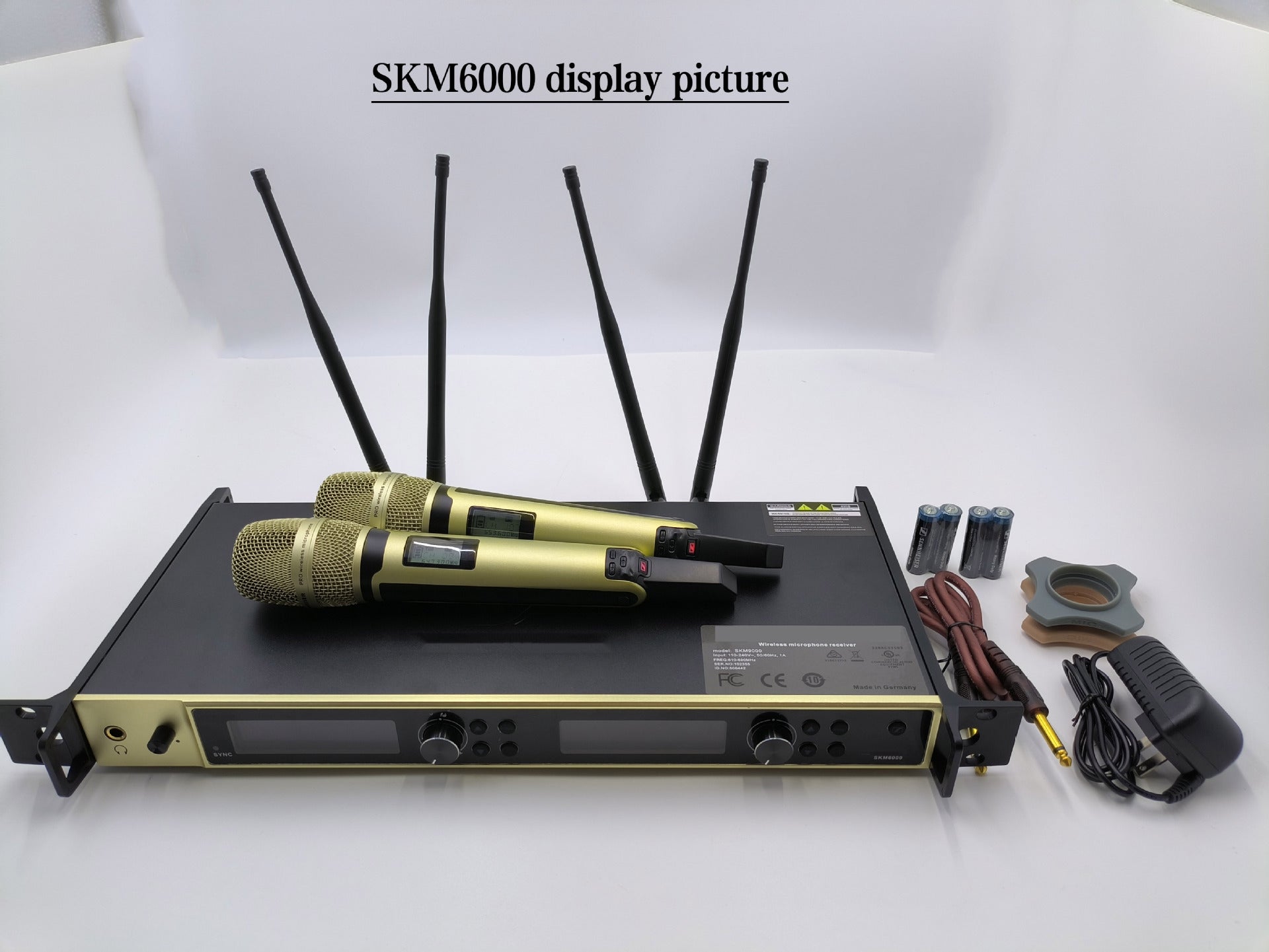 Digital 6000 Wireless Microphone System SKM6000 Handheld Transmitter 2x100 Channel