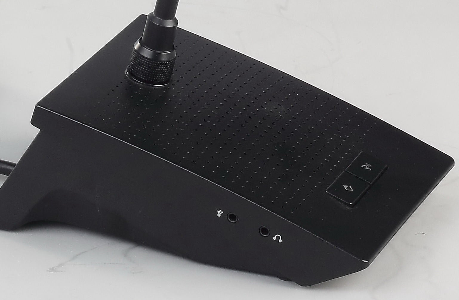 MiCWL A3517 12 Built-in Speaker Gooseneck Table Digital Conference Wired Microphone Telephone Function LED System 1 Chairman 11 Delegate