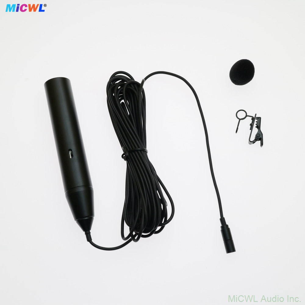 ME2 XLR 3Pin Phantom Power Lavalier Lapel Microphone For Sound Console DJ Mixer