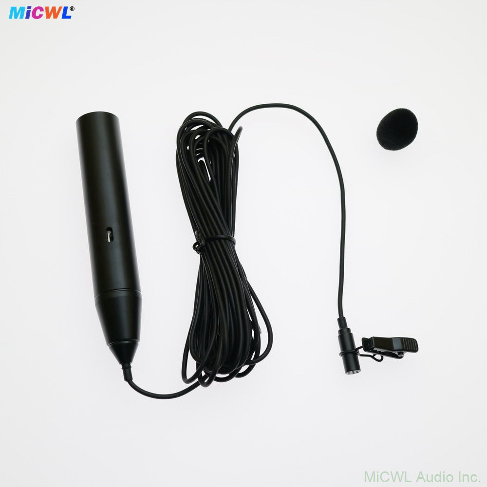 ME2 XLR 3Pin Phantom Power Lavalier Lapel Microphone For Sound Console DJ Mixer