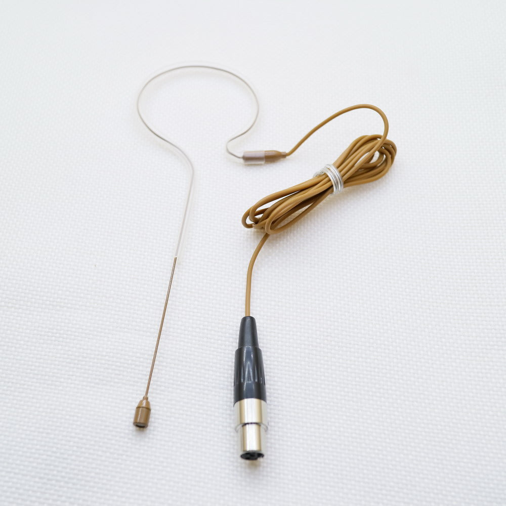 MX153 Tan Earset Microphone For Shure ULX SLX QLX Mini 4Pin BeltPack Headset Mic