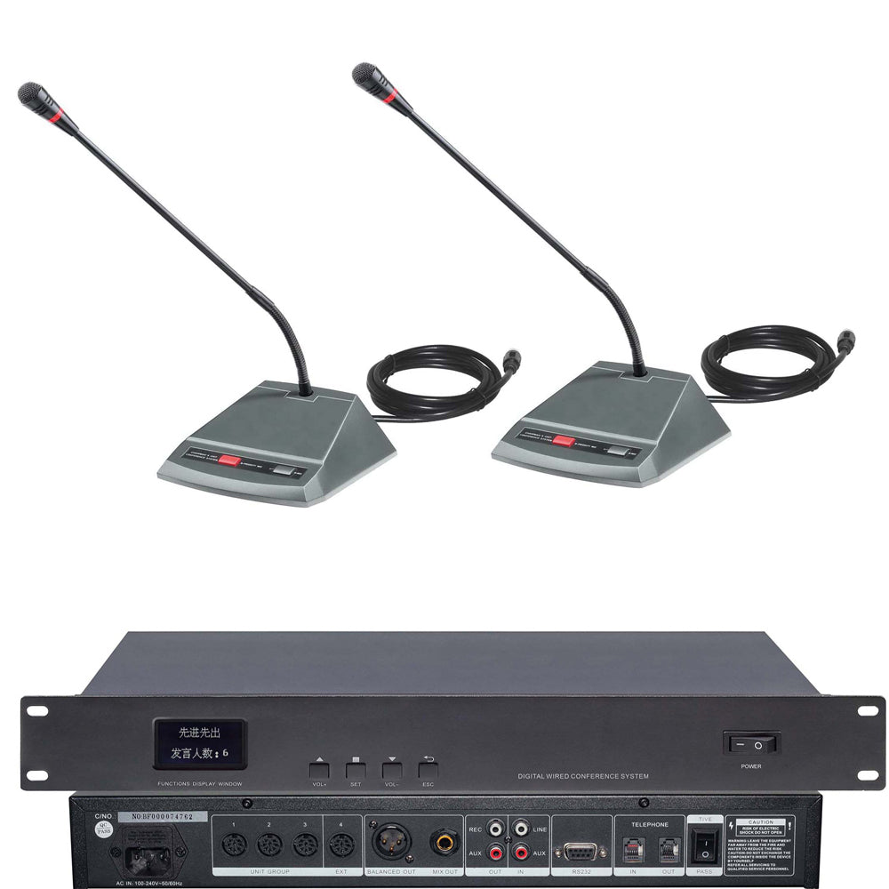 MICWL 12 Table Gooseneck Microphone Conference Microphone Meeting Room System 1 President 11 Delegate A3514