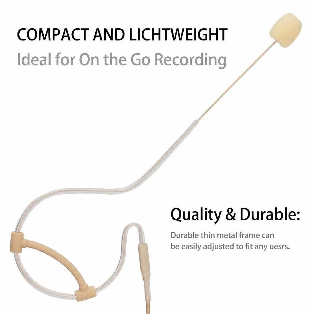 Skin-Tone Headset Mic Hirose 4-Pin