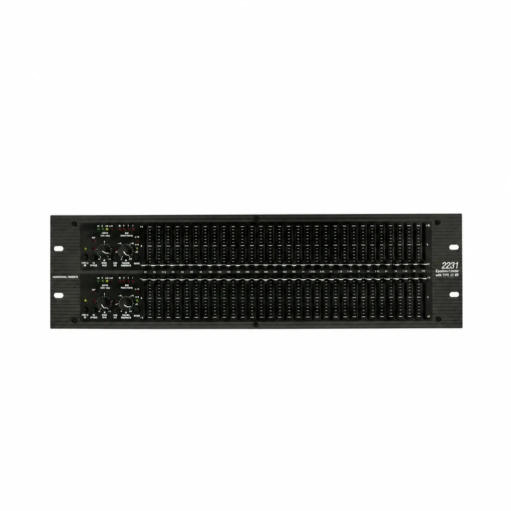 31-Band Dual Channel Graphic Equalizer 2231 - Professional Rack EQ for Stage