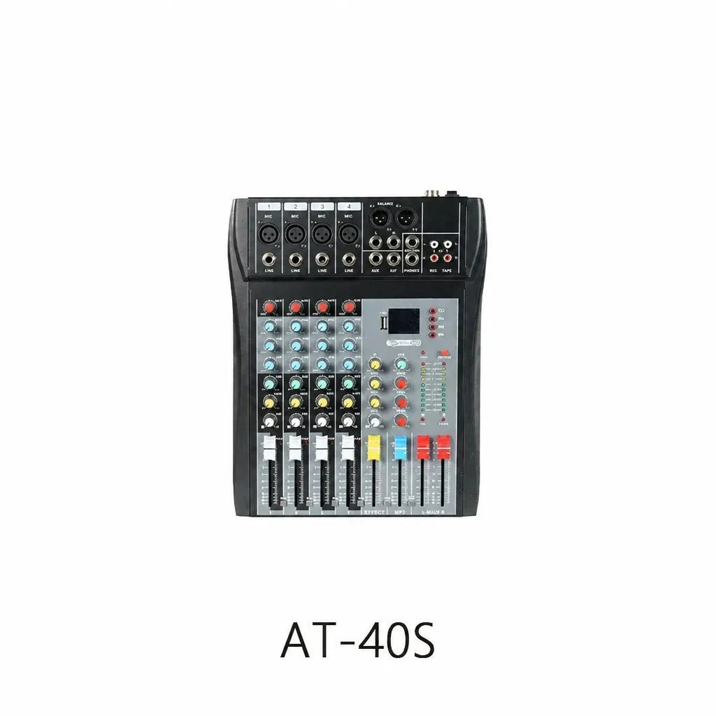Bluetooth Audio Mixer with Effects and Phantom Power