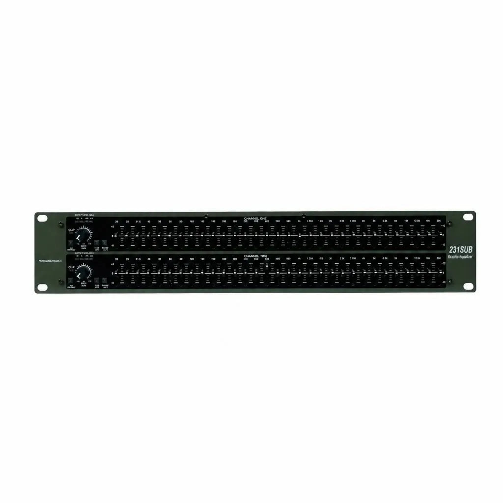 31-Band Subwoofer Graphic Equalizer 231SUB - Professional Bass EQ for Stage KTV