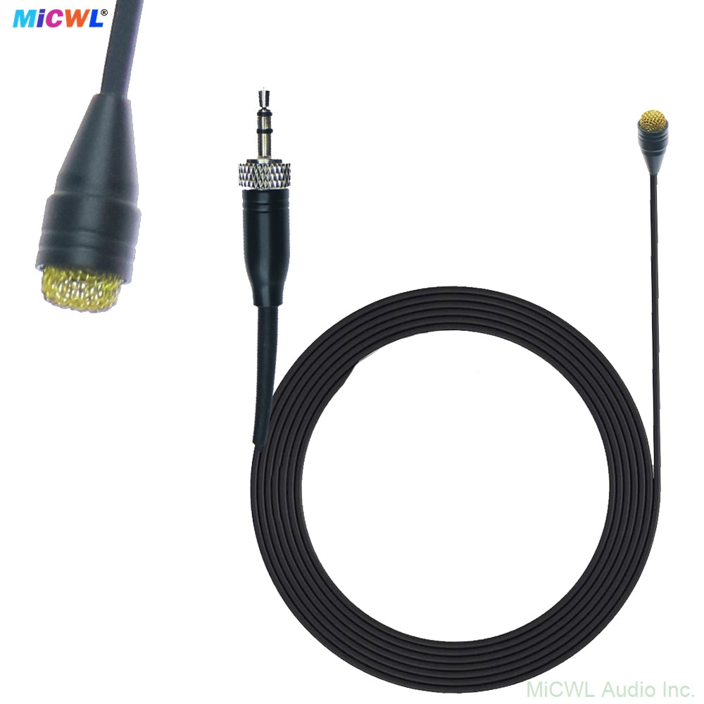 Black D6060 Lavalier Mic Engineered for Sennheiser Wireless Users Who Demand Reliability EW100/300/500 G2, G3, and G4 bodypack transmitters