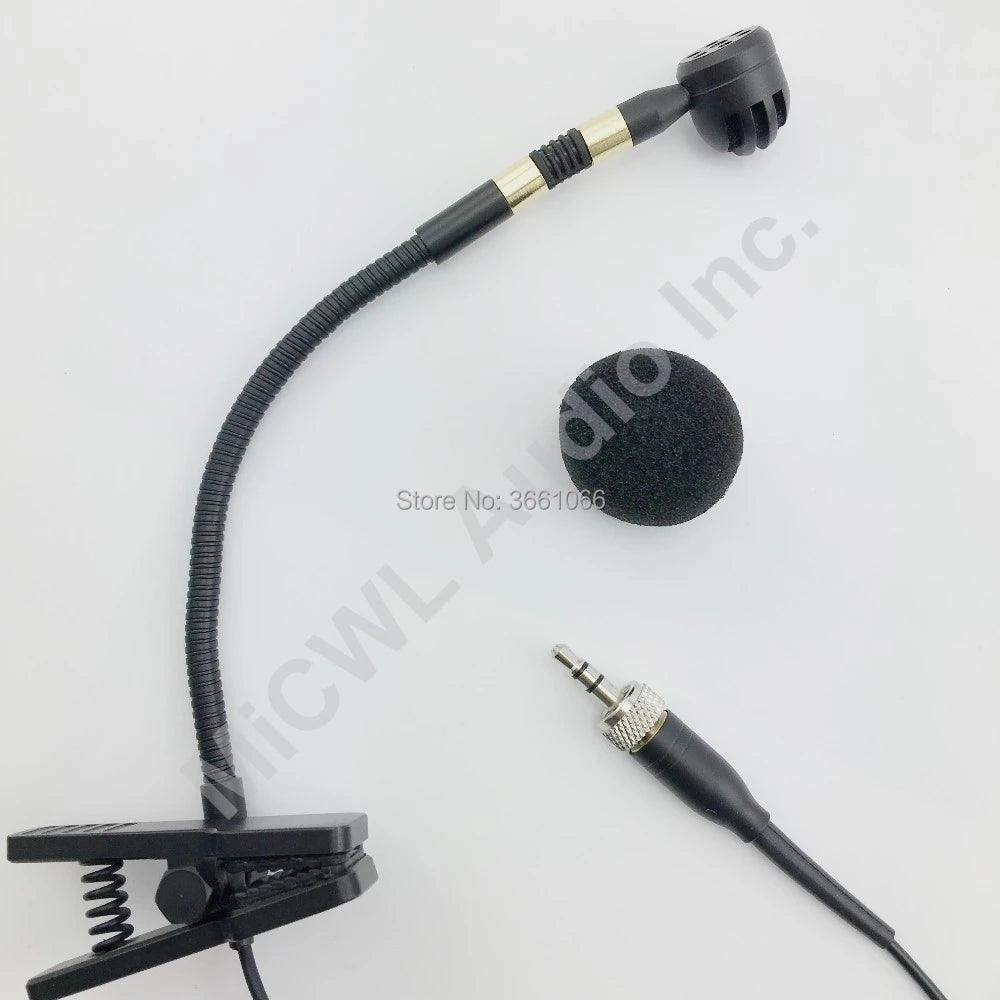 Pro Saxophone Violin Trumpet Instrument Microphone For Sennheiser G1 G2 G3 Wireless 3.5mm Lock Jack Shure ULX SLX AKG Samson - MiCWL Audio Inc