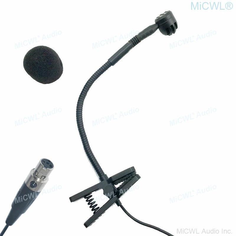 Pro Saxophone Violin Trumpet Instrument Microphone For Sennheiser G1 G2 G3 Wireless 3.5mm Lock Jack Shure ULX SLX AKG Samson - MiCWL Audio Inc