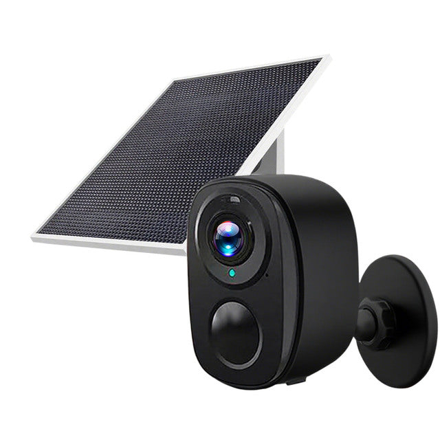 Solar Powered Wireless Outdoor Security Camera - 1080P WiFi with PIR Motion Detection