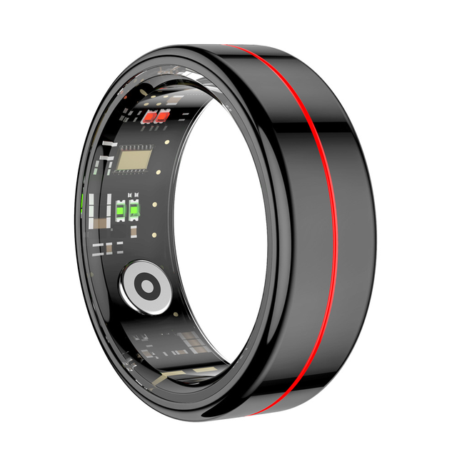 R04 Smart Health Ring — 24/7 Heart Rate & SpO2 Monitor, 5ATM Waterproof Fitness Tracker, Stainless Steel Sleep & Stress Tracking Wearable