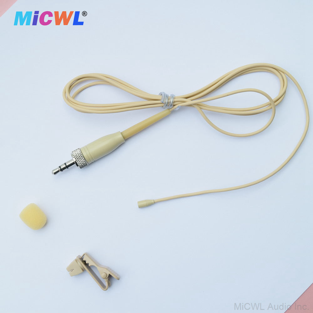 TL48 Omnidirectional Lavalier Microphone – Replacement Lapel Mic for Sennheiser Bodypack Transmitters, 3.5mm Lock
