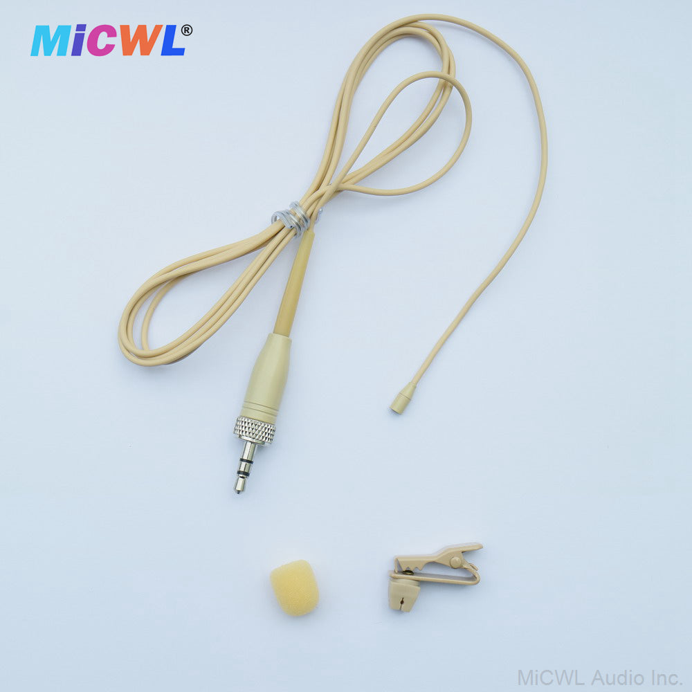 TL48 Omnidirectional Lavalier Microphone – Replacement Lapel Mic for Sennheiser Bodypack Transmitters, 3.5mm Lock