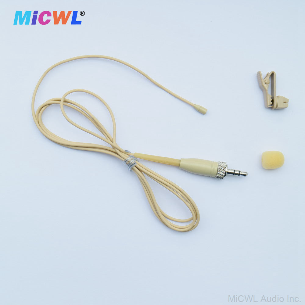 TL48 Omnidirectional Lavalier Microphone – Replacement Lapel Mic for Sennheiser Bodypack Transmitters, 3.5mm Lock