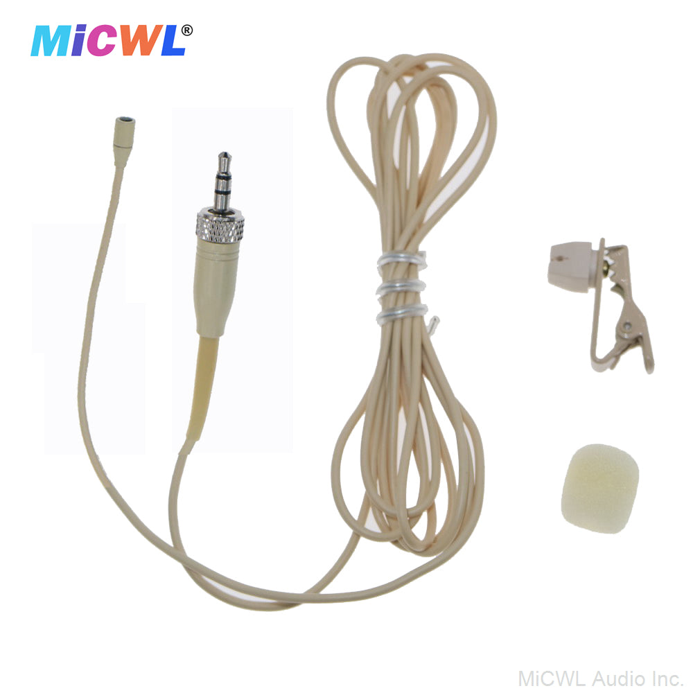 TL48 Omnidirectional Lavalier Microphone – Replacement Lapel Mic for Sennheiser Bodypack Transmitters, 3.5mm Lock