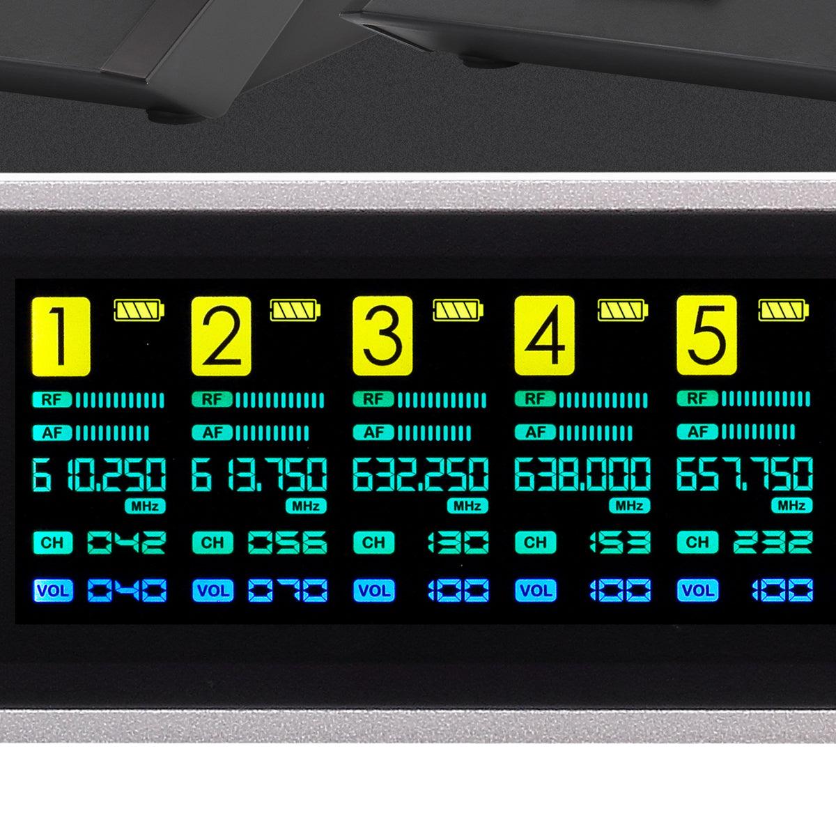 MiCWL D3700 Digital 8 Handheld Wireless Microphone System Stage Church Karaoke Sing Speech Adjustable Frequency - MiCWL Audio Inc