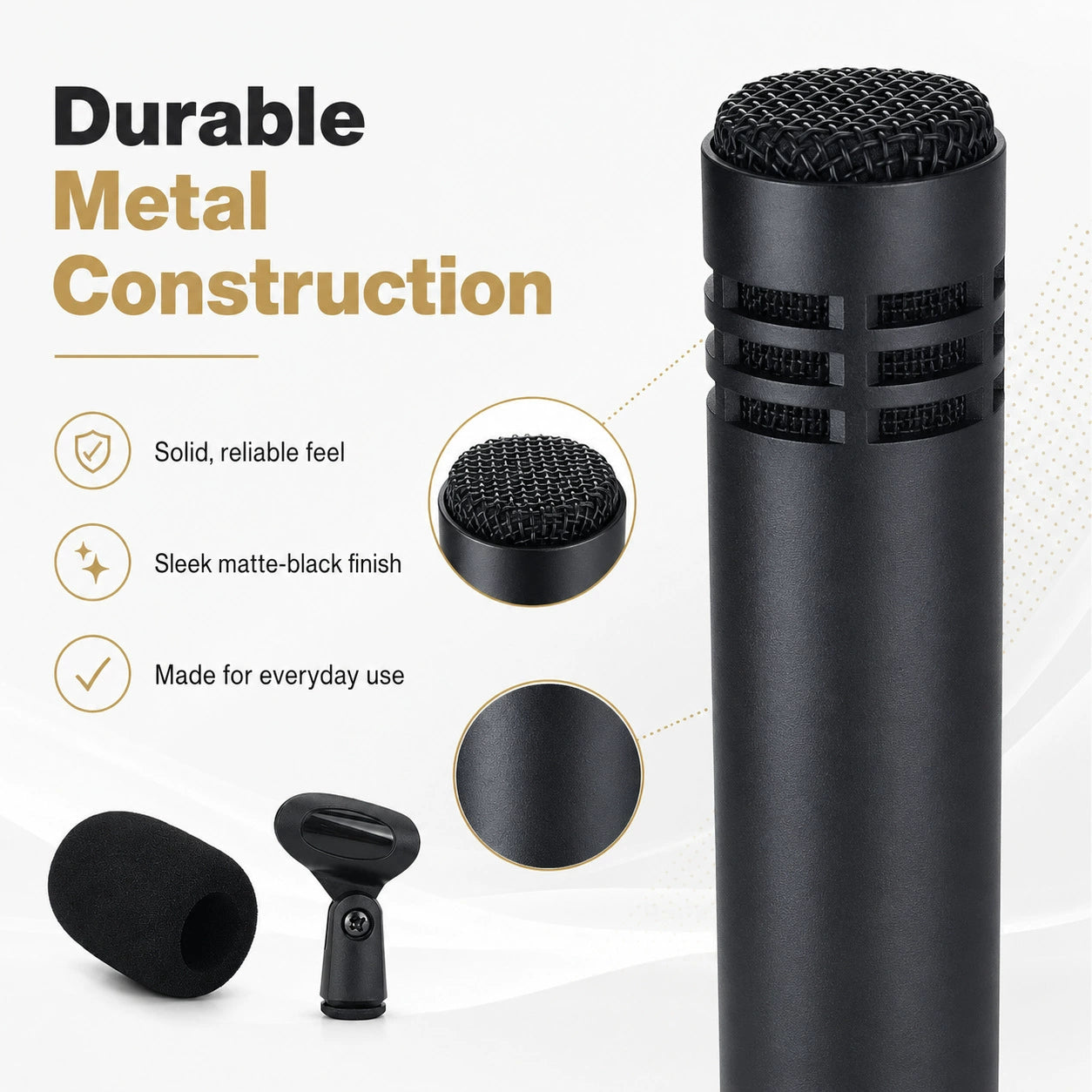 Large-Diaphragm Condenser Stage Microphone