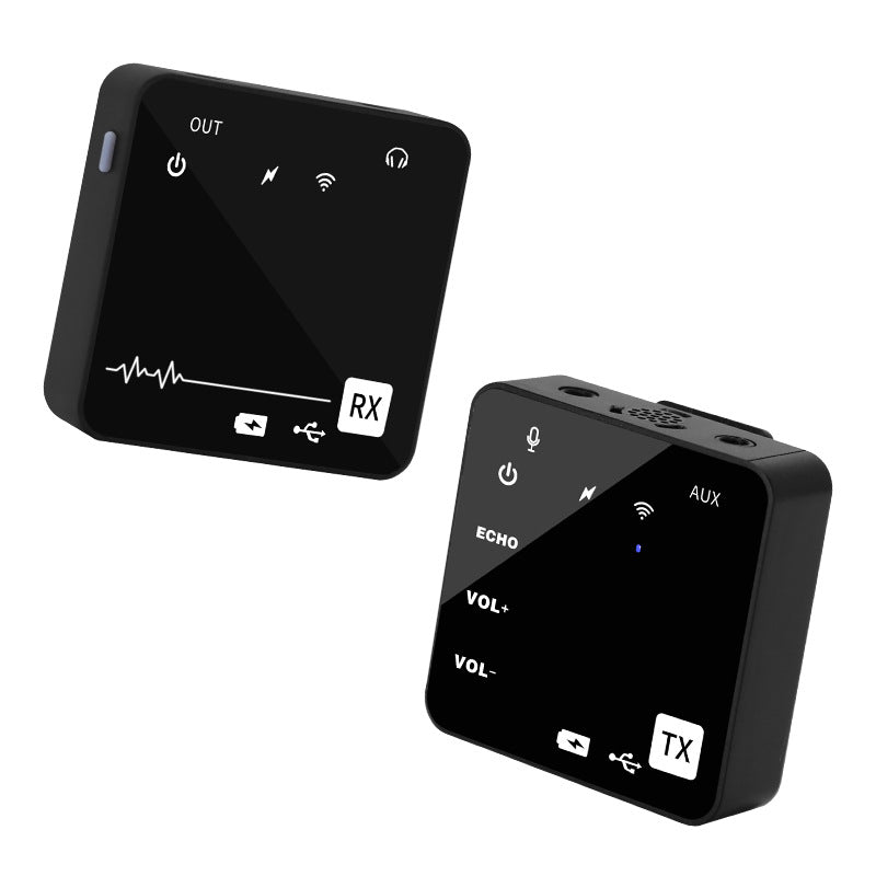 Dual Channel Wireless Mic with Sound Card