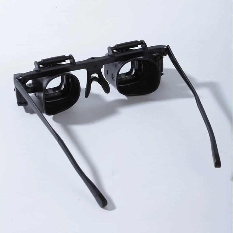 24X LED Head-Worn Magnifier Glasses for Watch Repair Soldering Electronics