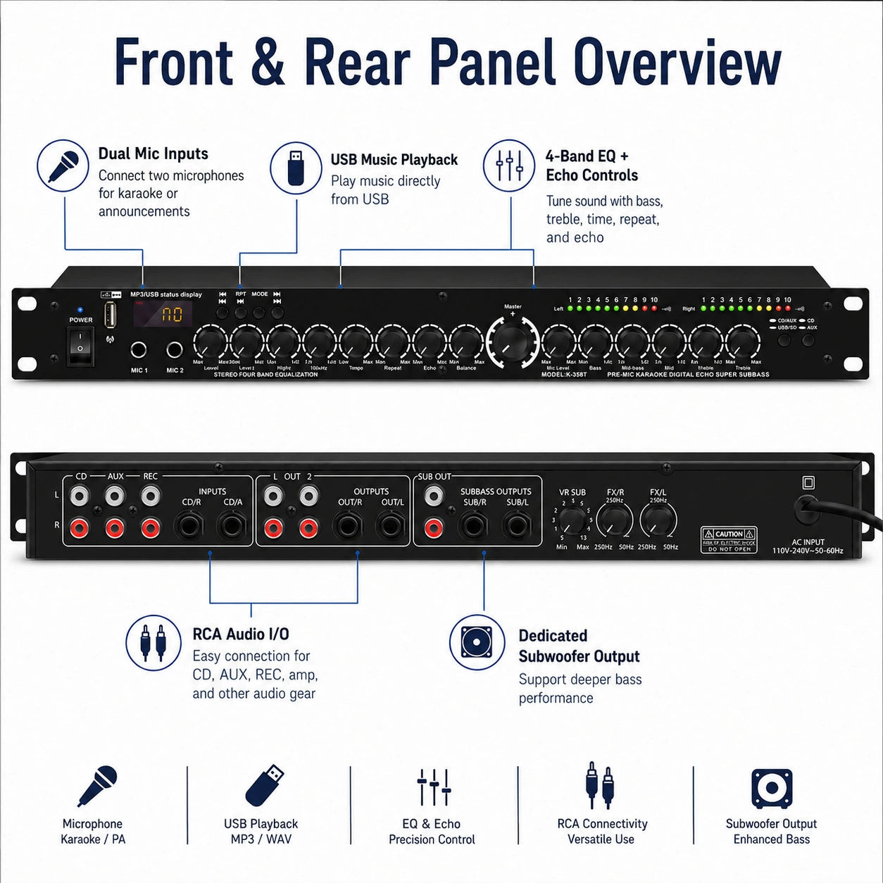 Professional Multi-FX Audio Processor