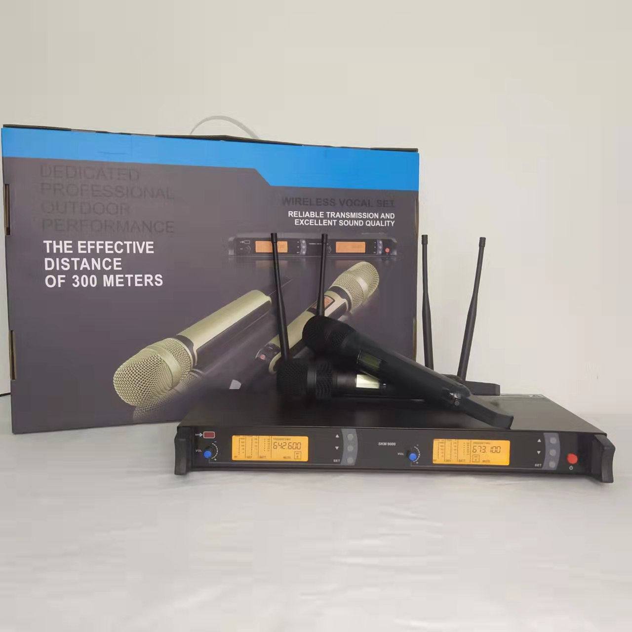 SKM9000 Professional UHF Wireless Microphone System - Anti-Howling