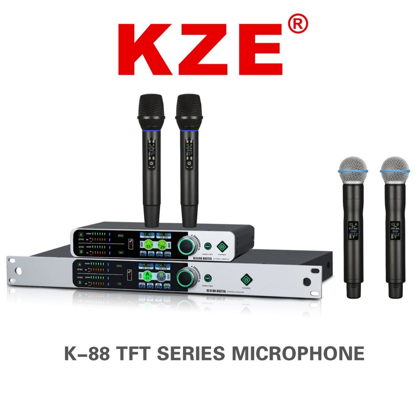 Professional Wireless Microphone System K88