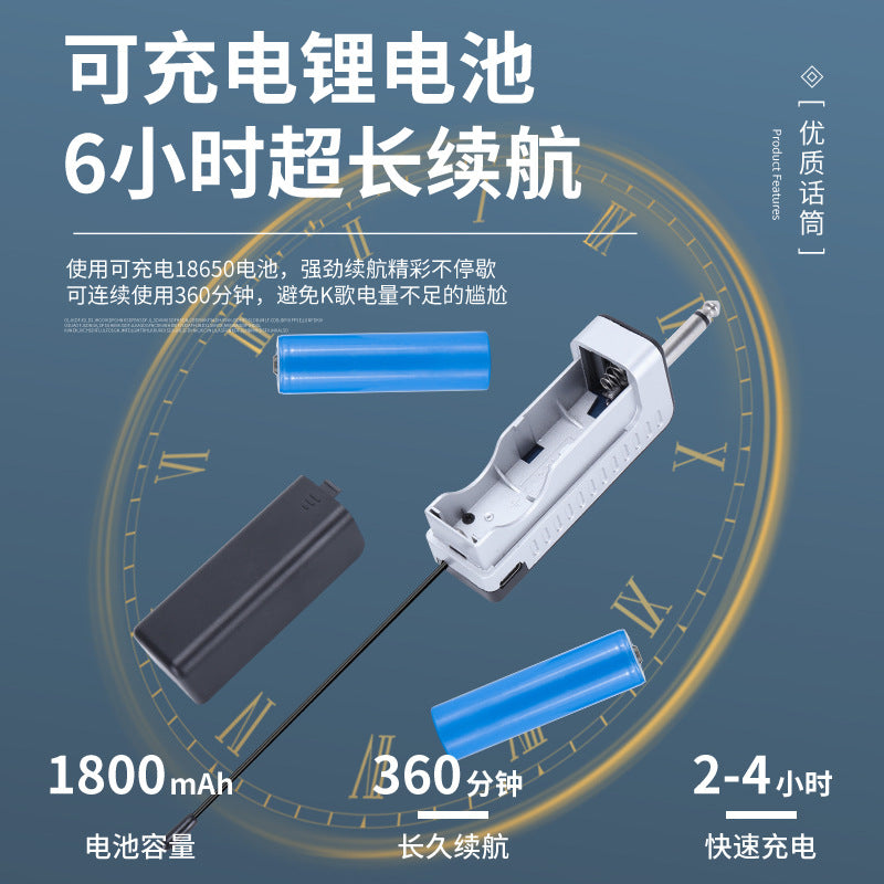 Dual Channel Wireless Microphone System UHF