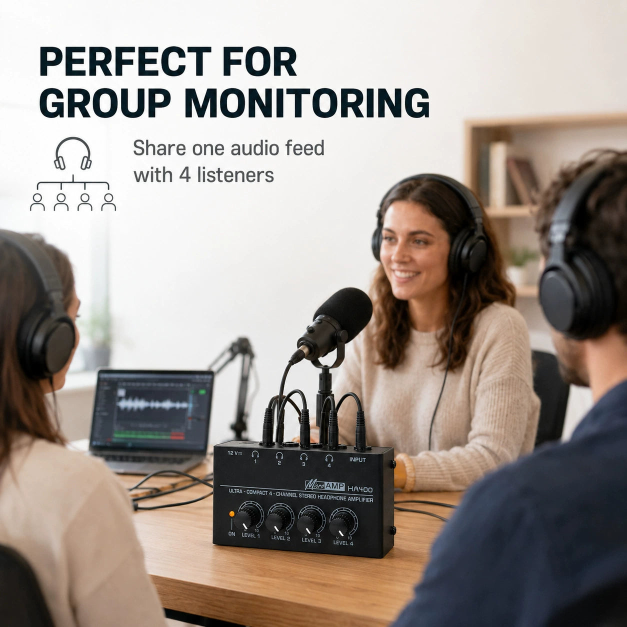8-Channel Studio Headphone Amplifier