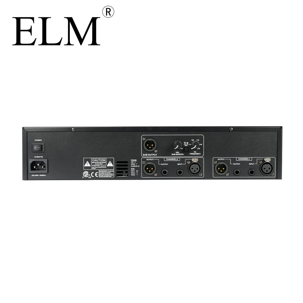 31-Band Dual Channel Graphic Equalizer 231 - Professional Rack EQ for Stage KTV