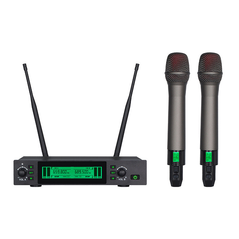 LG-120X Full-Metal UHF Wireless Microphone System 1-to-2