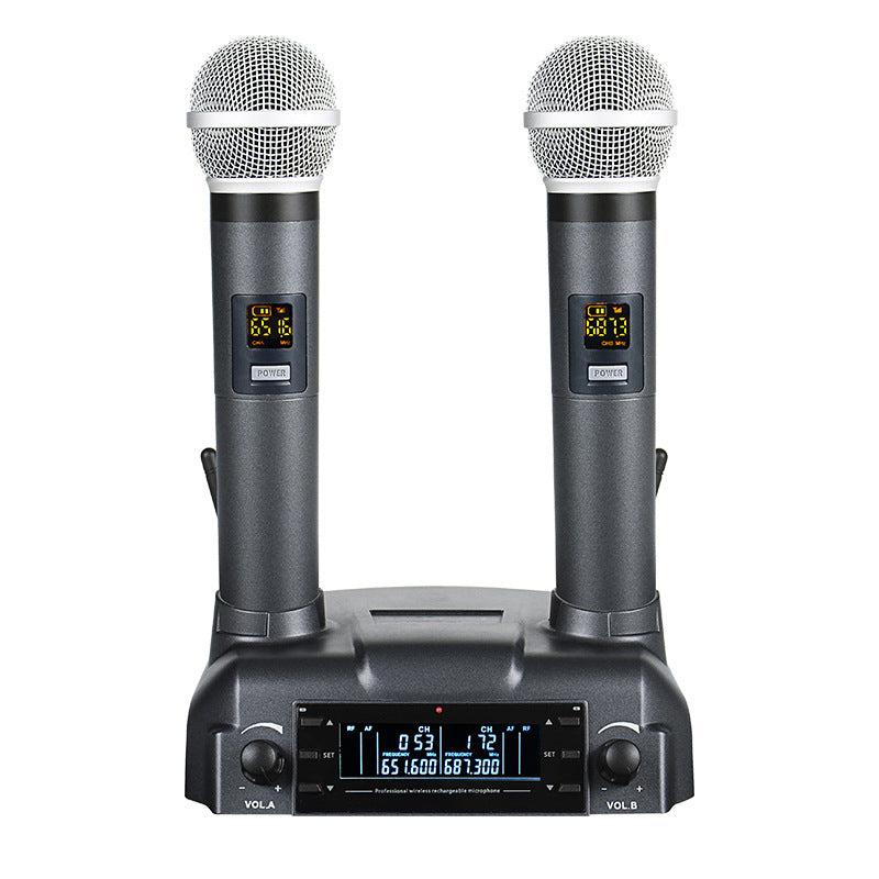 CD-02 UHF Wireless Microphone System 1-to-2 with Charging Base