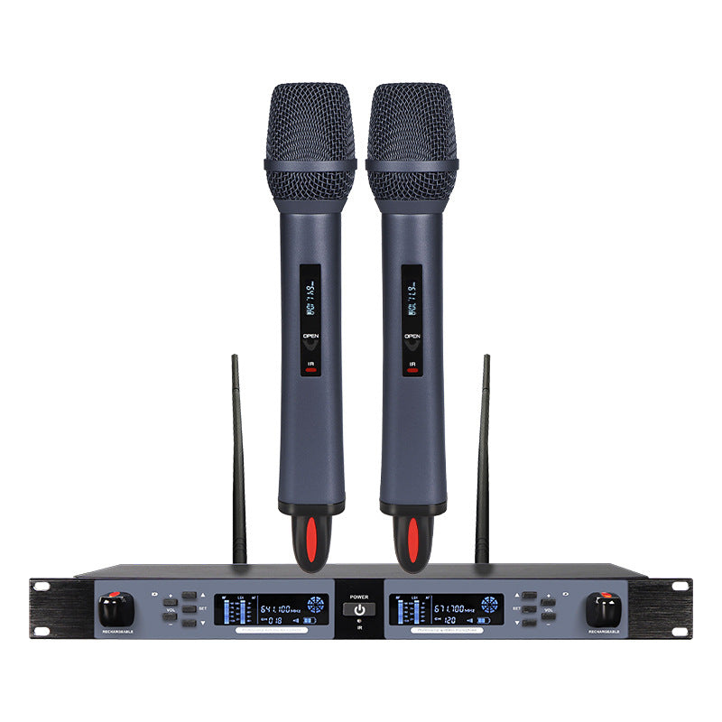 CD-08 Magnetic-Charging UHF Wireless Microphone System 1-to-2