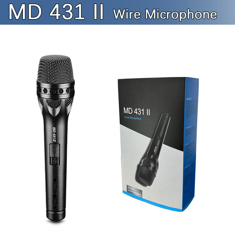 MD 431 II Professional Stage Wired Dynamic Microphone - High-Fidelity