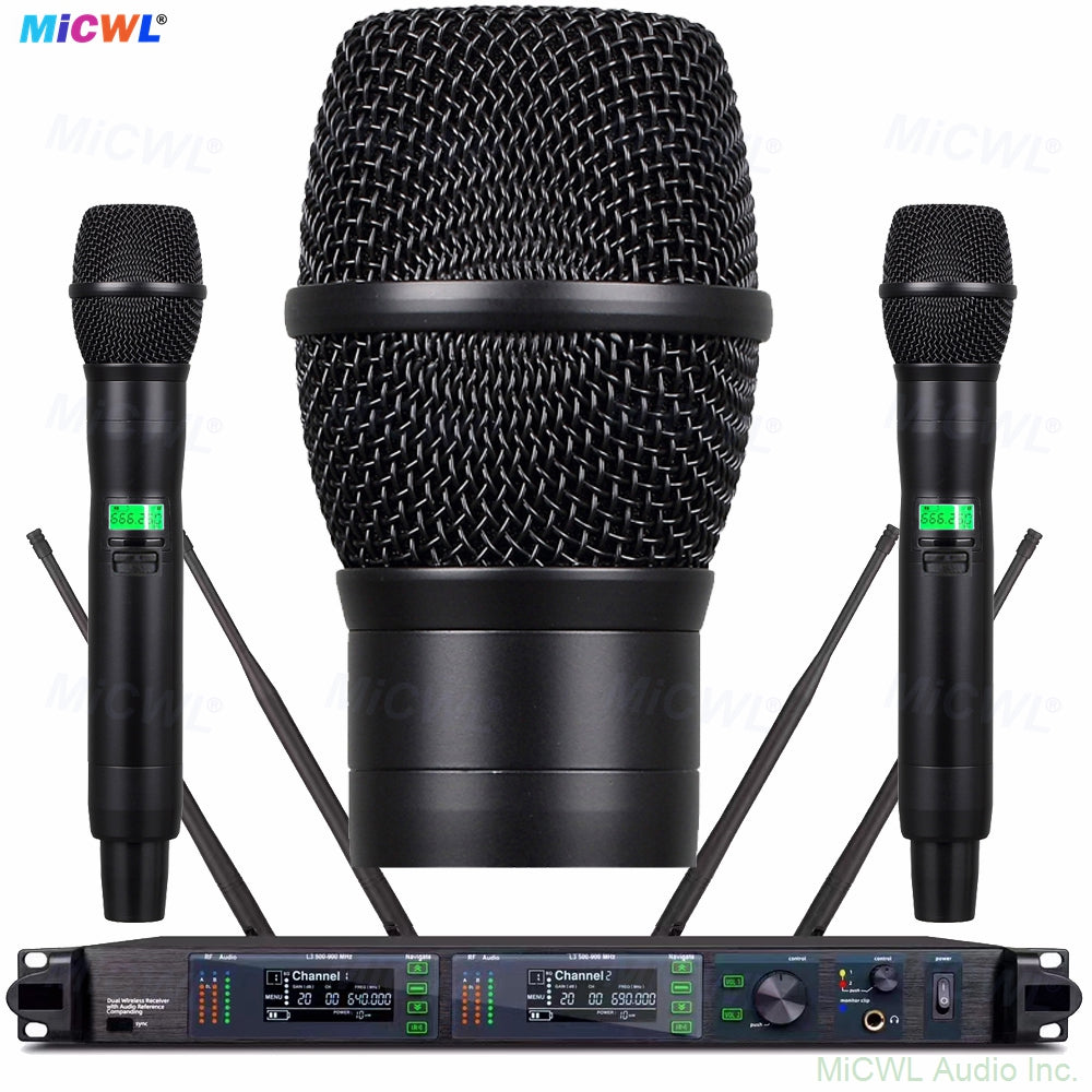 ULXD4-LED Professional 200-Channel UHF Digital Wireless Microphone System with Dual KSM9 Handheld Mics (or Silver KSM8 Option) – Long Range, Anti-Interference, Encrypted for Stage, DJ, Karaoke, Church, School Speech