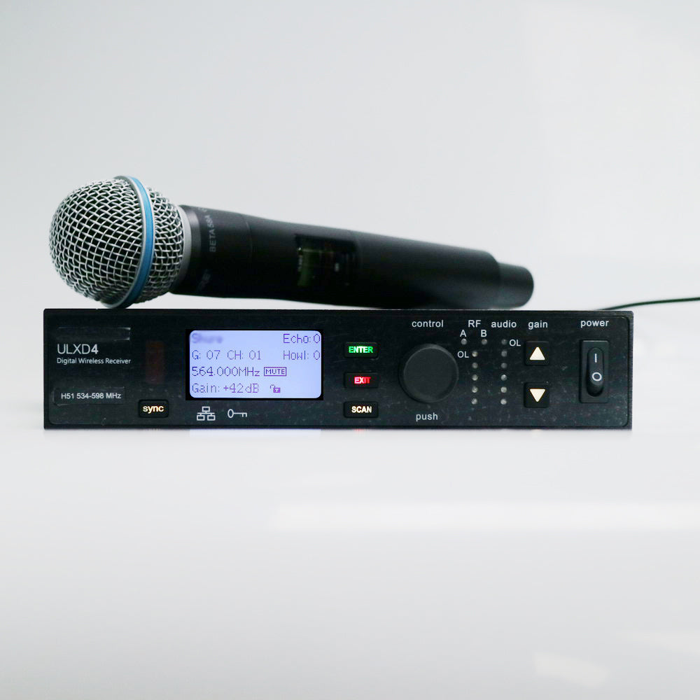 ULXD24/Beta58 Handheld Wireless Microphone Advanced True Diversity System for Stage Performance & Speech | Includes ULXD4 Receiver