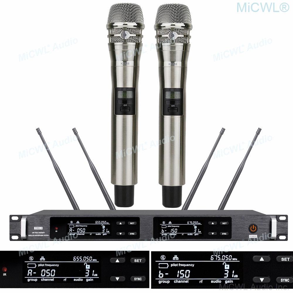 ULXD Digital Wireless Microphone System AD4D True Diversity Dual Handheld SKM9000 Beta87 Stage Vocal Concert Mics 300 Channel - MiCWL Audio Inc