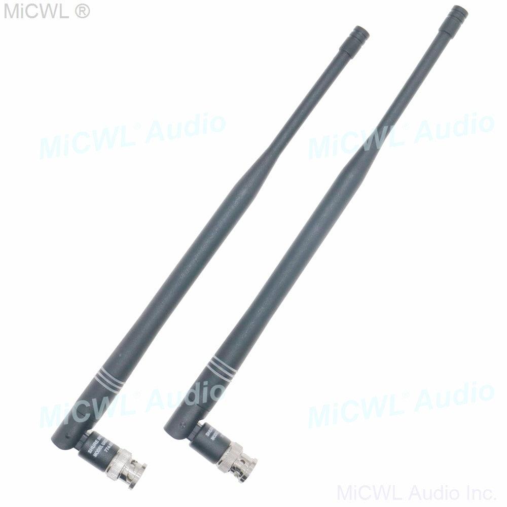 2pcs Screw Bayonet BNC Antenna Aerial for Shure ULX SLX UR24D Sennheiser G2 G3 G4 Wireless Receiver - MiCWL Audio Inc