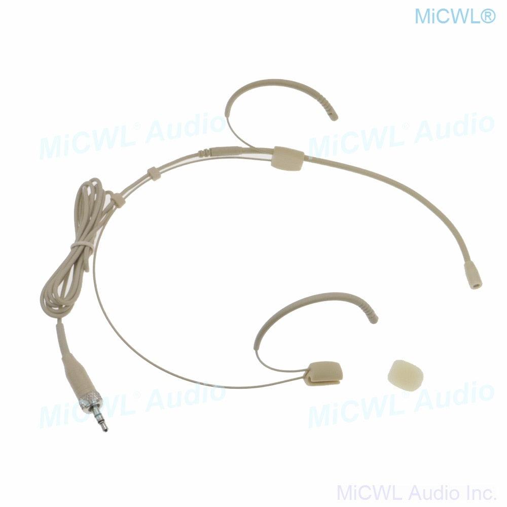 Professional Omnidirectional Cardioid Recording Vocal Headset Microphone for Sennheiser ew100 sk100 G1 G2 G3 G4 Wireless System - MiCWL Audio Inc