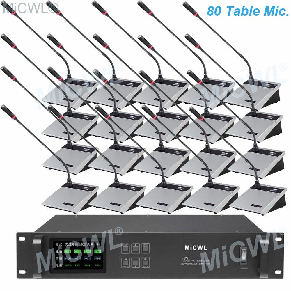 MXWNCS8 Digital Conferencing Meetings Solutions Microphone System Desktop Gooseneck President Delegate Mics MiCWL A10M-A117 - MiCWL Audio Inc