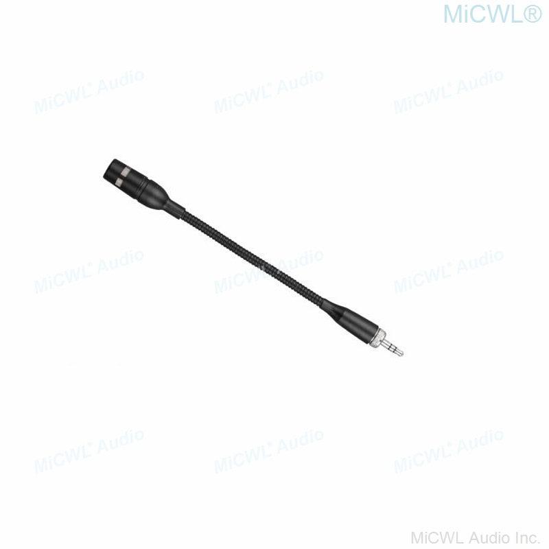 Portable Gooseneck Interview Microphone Music Instrument Cardioid Mic with TA3F TA4F mini 3.5mm Jack Connector - MiCWL Audio Inc