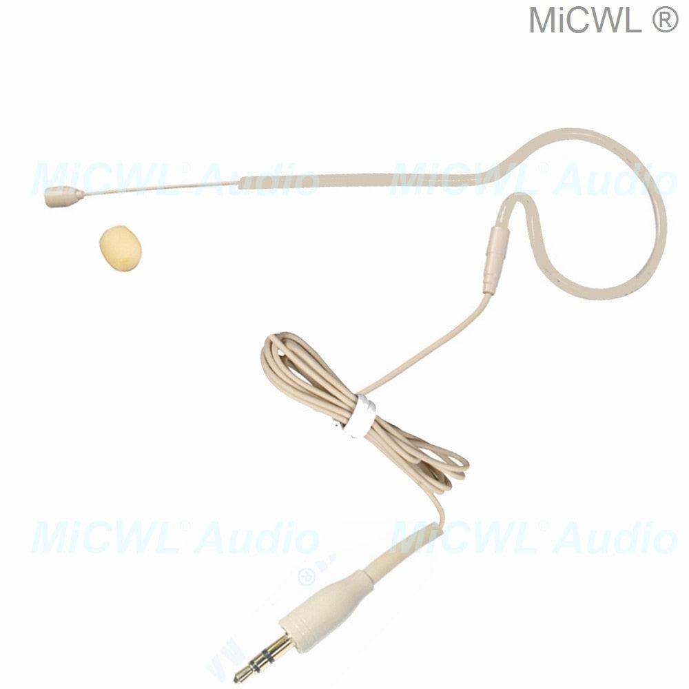 Skin Earset Headset Head Microphone For Sennheiser 3.5mm Shure TA4F AKG 3Pin Wireless Sing Speech Karaoke For Children Adults - MiCWL Audio Inc