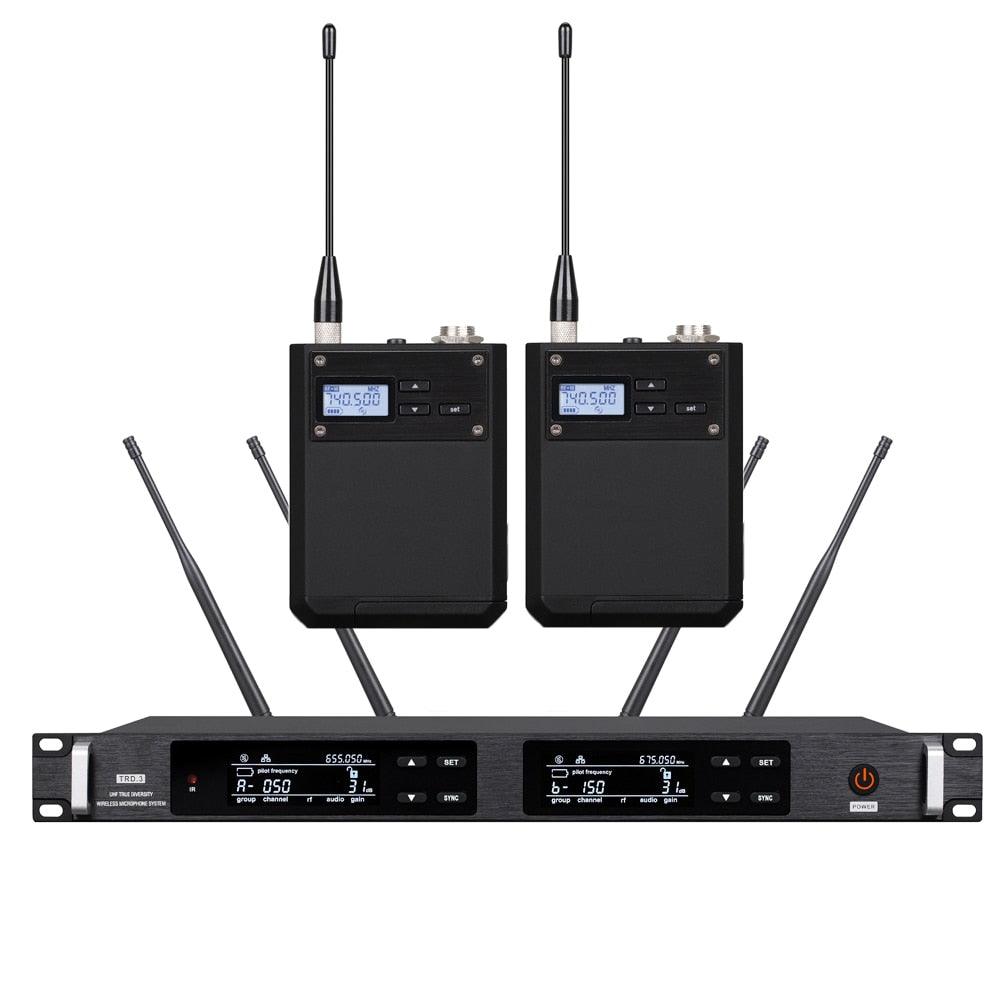 Advanced ULXD4 Dual Channel UHF Karaoke Wireless Microphone System 4 Antenna True Diversity ULXD4D 2 Dynamic Handheld Mics - MiCWL Audio Inc