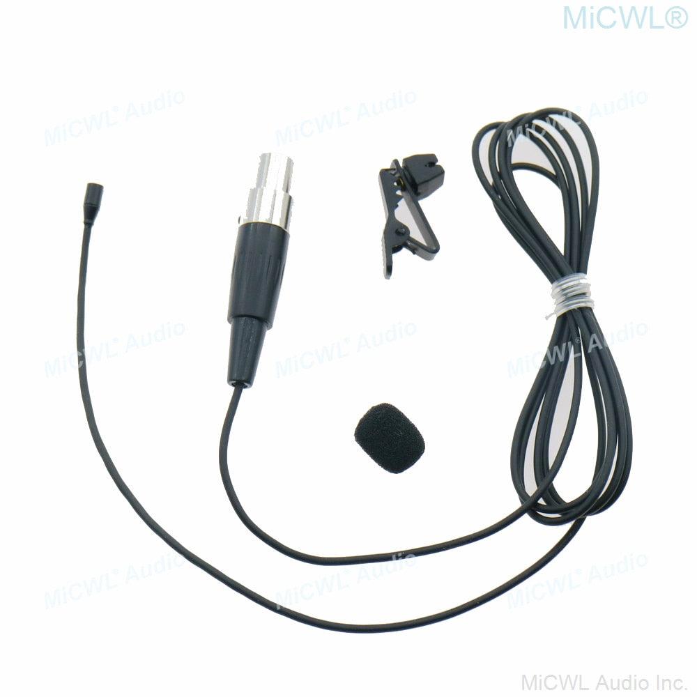 Super Miniature Hidden Clip-On Lavalier Microphones For Shure ULX SLX PGX GLX QLX KCX Wireless Mic System Mini TA4F - MiCWL Audio Inc