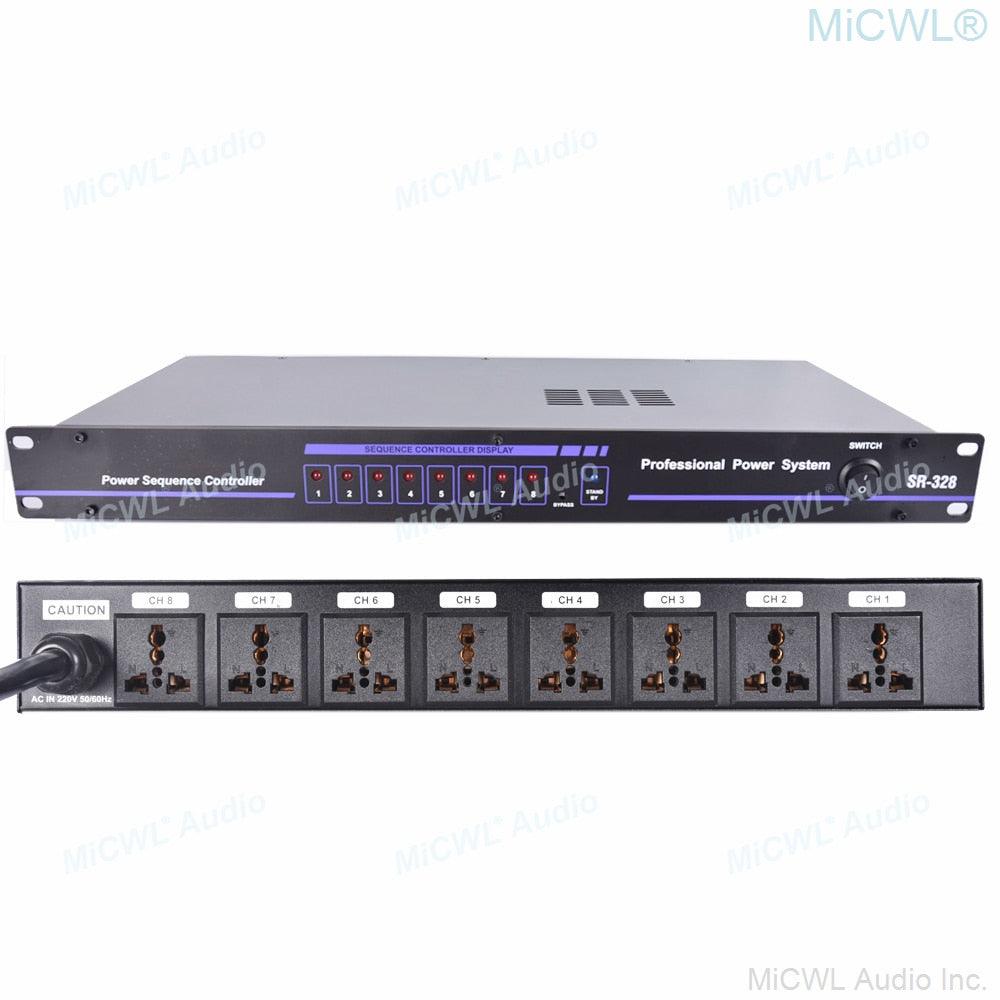 MiCWL 10 Output Rack Mount LCD Power Sequence Controller 30A 6000W Conditioner Surge Protector Power Supply Regulator Air Switch - MiCWL Audio Inc