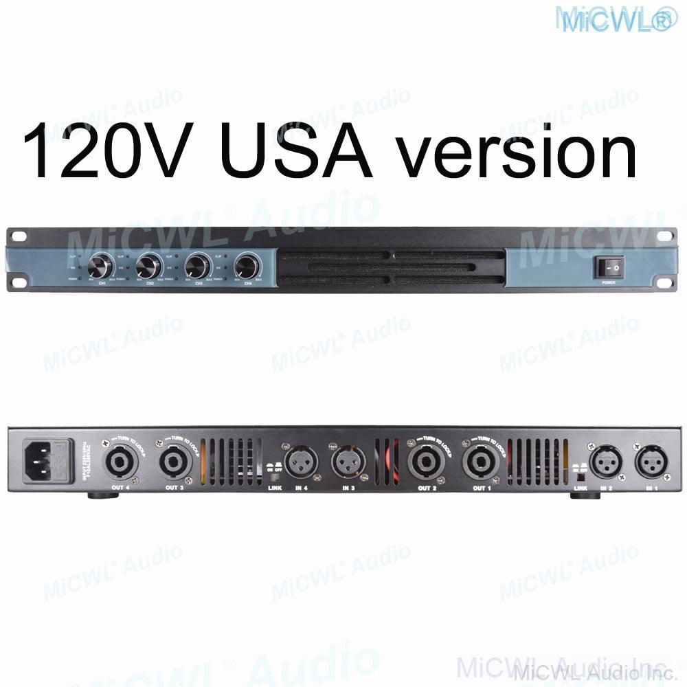 5200W Digital Power Amplifier Stage Audio Speaker AMP Amplifier 4 Channel MiCWL Q6400 - MiCWL Audio Inc